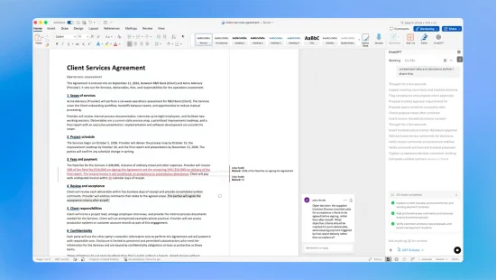 OpenAI интегрировала ChatGPT в Microsoft Word через общую офисную надстройку