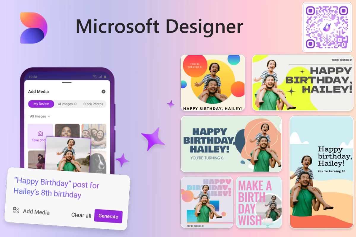 Microsoft выпускает AI-приложение Designer для iOS и Android