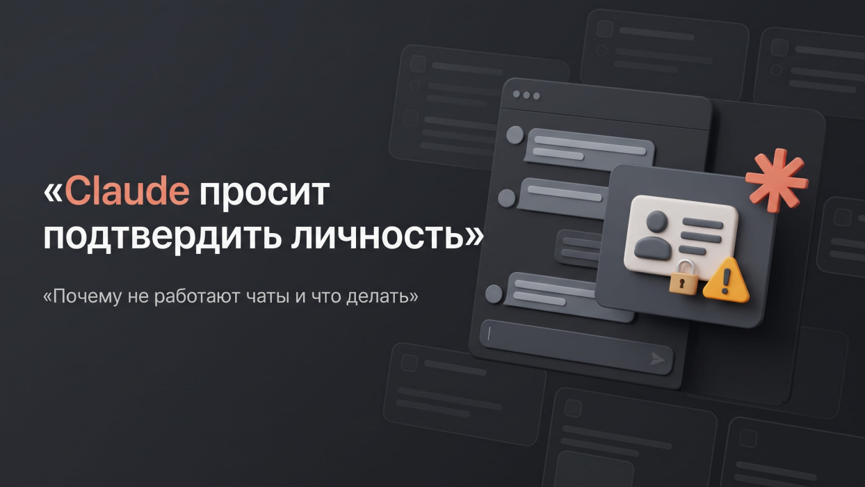 Claude требует проверку аккаунта и не отвечает: что происходит и что с этим делать