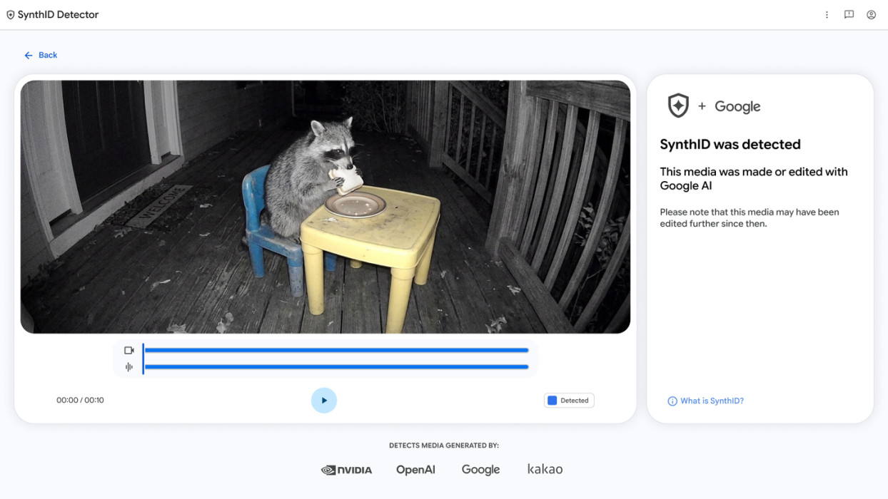 Google открыла всем детектор SynthID для поиска ИИ-картинок, видео и звука